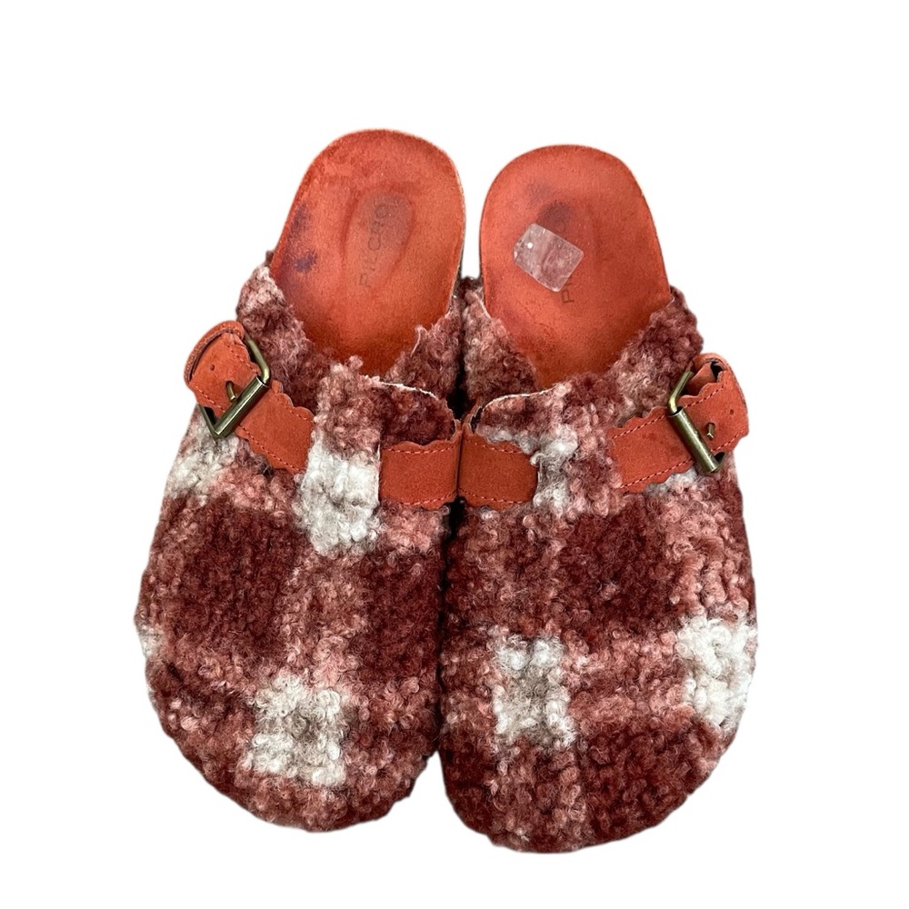 Anthropologie Pilcro Plaid Sherpa Clogs Size 9 - Picture 9 of 12